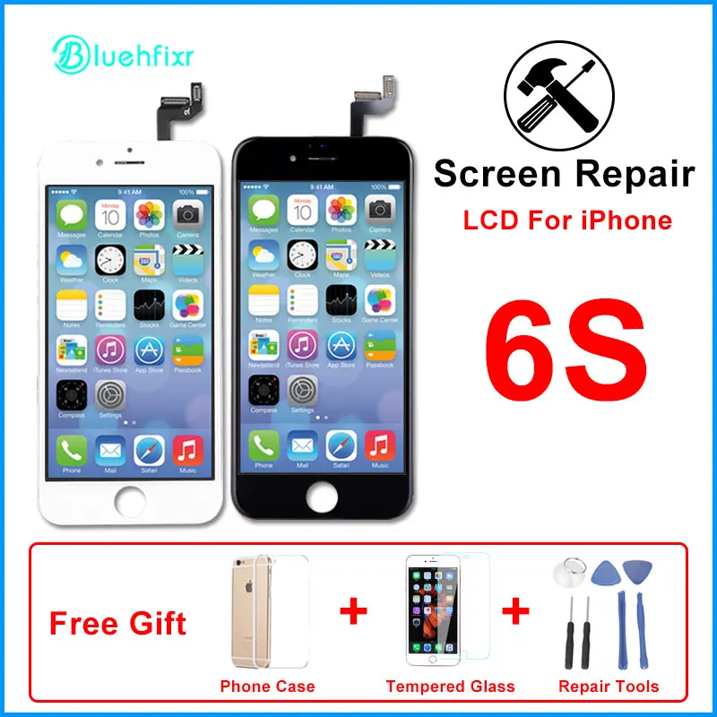 Без битых пикселей экран для iPhone 5S SE 6 6S Plus LCD с сенсорным экраном ремонт 7 8 ЖК