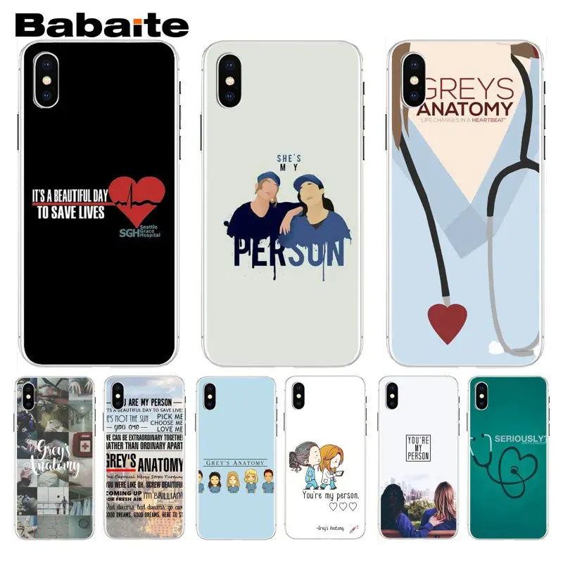 Babaite كنت بلدي شخص الرماديون تشريح وضعت DIY جراب هاتف ل iphone 8 8 زائد و 7 7 زائد 6 s 6 s زائد 6 6 زائد 5 s الهواتف المحمولة Babaite كنت بلدي شخص الرماديون تشريح وضعت DIY جراب هاتف ل iphone 8 8 زائد و 7 7 زائد 6 s 6 s زائد 6 6 زائد 5 s الهواتف المحمولة