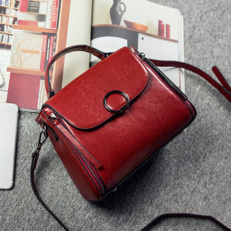 

LKX Luxury Famous Brand Real Leather Small Handbag Fashion Tide Woman Shoulder Oblique Satchel Bag Female Womens Top-handle Bags