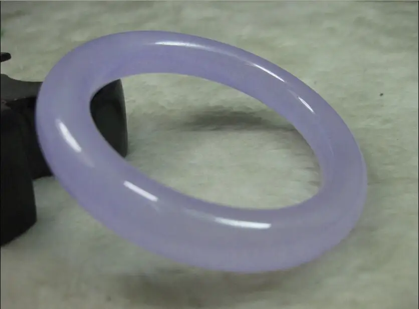 

Free Shipping >> NATURE BEAUTIFUL LAVENDER JADE JADEITE BRACELET BRANGLE 58MM