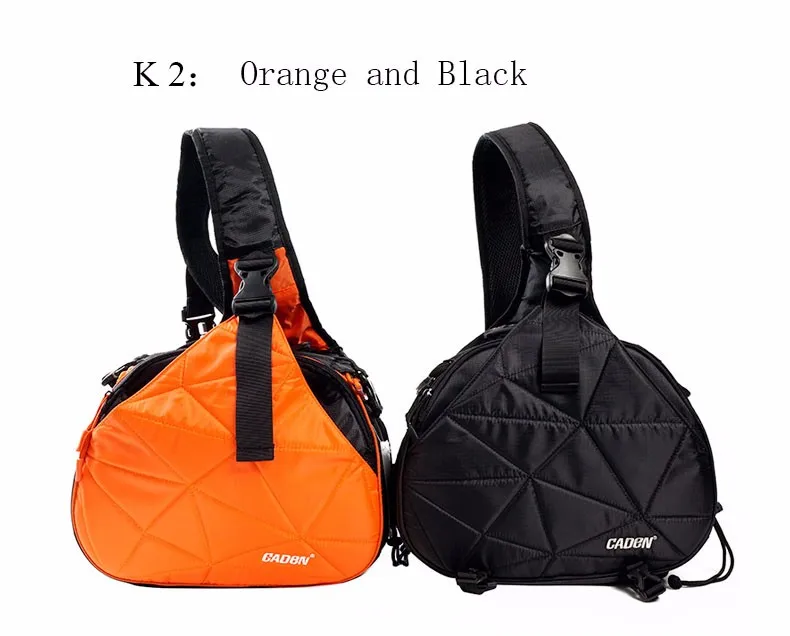 Caden ショルダーカメラフォトバッグバックパックオレンジ黒カーキデジタルカメラケーススリ用ソフトバッグ新 k1 K2|camera photo  bag|photo bagbag for canon - AliExpress