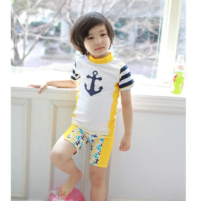 Buy South Korean 2017 yellow anchor Baby boy swimsuit