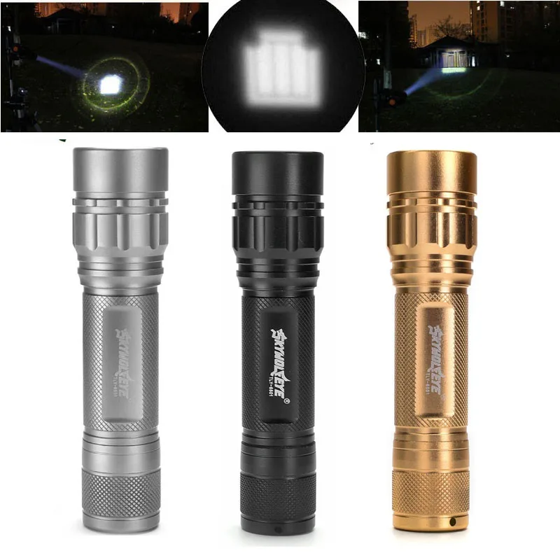 High quality 2000LM Cree Q5 Zoomable Waterproof LED Torch Tactical