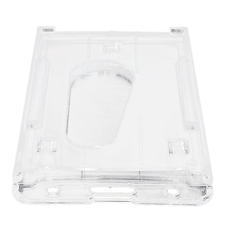 

SNNY 1 PCS Transparent Case Clear Vertical Hard Plastic Badge Holder Card ID Credit Holder 10x6cm