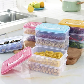 

Three-Layer Portable Anti-String Flavor Refrigerator Storage Box Transparent Container Home Kitchen Food SealeS storage Boxes