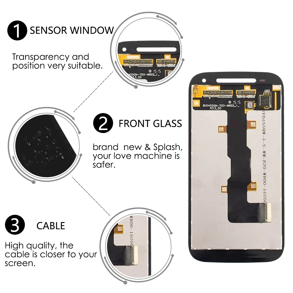 

Original 4.5" Display For Motorola MOTO E2 2nd E+1 LCD Display Touch Screen Digitizer Assemble XT1505 XT1524 XT1511 XT1527 LCD