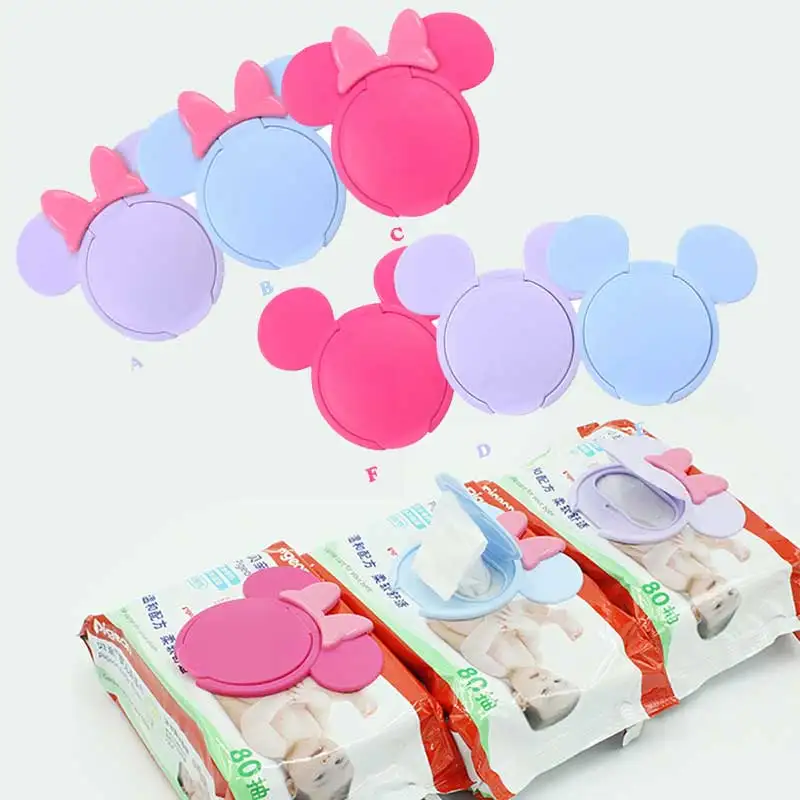 

Baby Wipes Lid Baby Wet Wipes Cover Portable Child Wet Tissues Lid Cartoon Mobile Wipes Wet Paper lid Useful Accessories