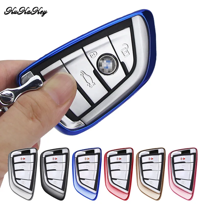 

KUKAKEY 7 Colors Remote Smart TPU Car Key Case For BMW 1 2 5 7 Series 218i X1 F48 X3 X4 X5 X6 F15 540 740 Best Gift For Friends