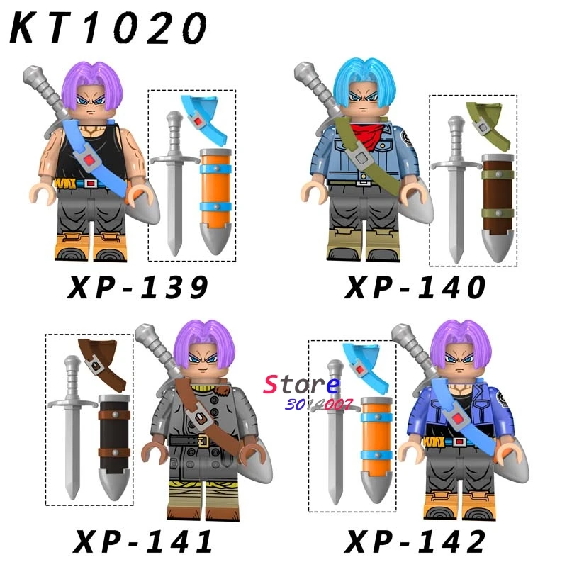 XP139-142 1 комплект серии фильмов 1 игра Kenway Firenze Пираты Карибского Драконий шар Z строительные блоки игрушки для детей - Цвет: XP139-142