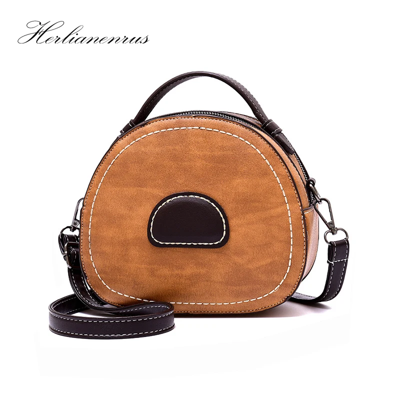 Herlianenrus Для женщин Crossbody сумки новый Винтаж Малый из искусственной кожи