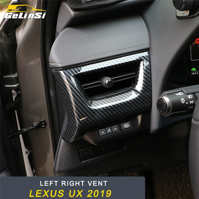 

GELINSI Left Right A/C Air Vent Outlet Panel Cover Trim Frame Sticker Interior Accessories for Lexus UX 2019 Car Styling