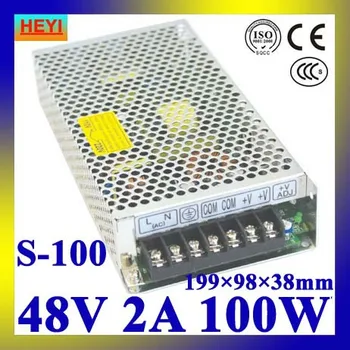 

single output switching power supply 48V 2A 100~120V/200~240V AC input LED power supply 100W 48V transformer