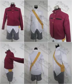 

Free shipping Hot Anime Mirai Nikki cosplay cos Halloween costume full set 4in1 (coat+shirt+pants+bag)