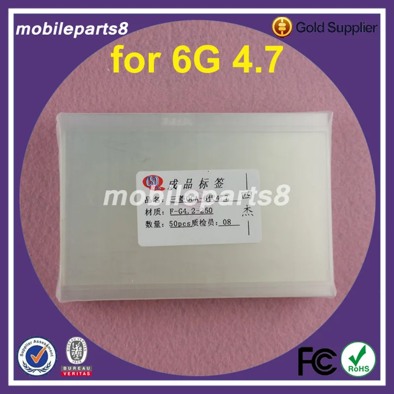 

50pcs/lot 250um For mitsubishi OCA optical clear adhesive double side sticker For iphone 6 6S 4.7inch