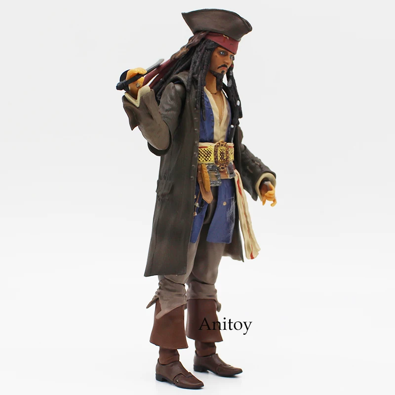 СВЧ Джек Воробей Пираты Карибский Капитан Джек ПВХ фигурка Коллекционная модель игрушки 15 см