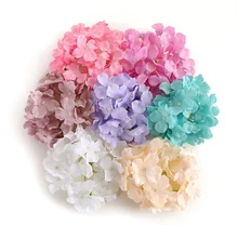 Decorative Flower Head Silk fake Flowers Artificial Hydrangea Home Wedding Party Birthday Wall Road Lead Arch Rose Flowers DIY