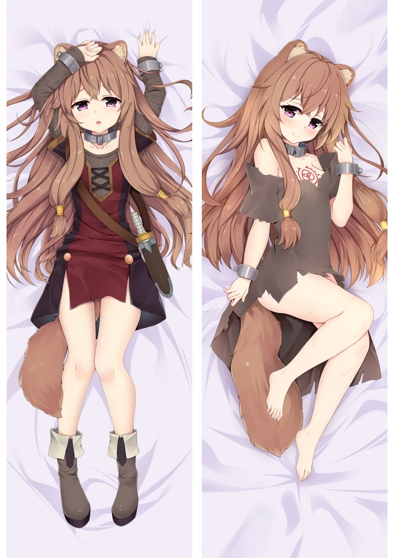 2019 янское обновление аниме The Rising of the Shield Hero Filo Raphtalia Dakimakura Чехол для подушки тела