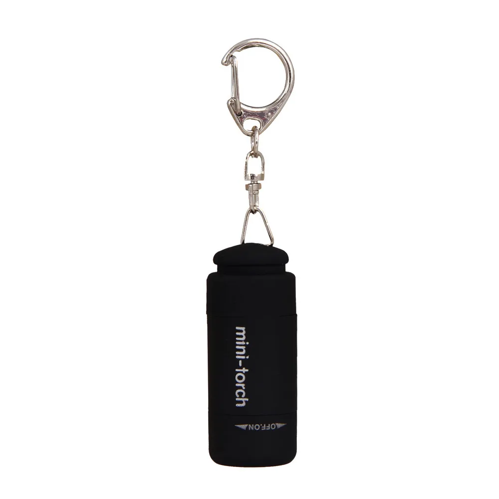 

led light usb charg 0.3W 25Lum portable led mini torch Flashlight USB rechargeable Keychain black blue yellow green red #3