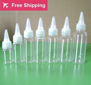 

10ml15ml20ml25ml30ml40ml50ml pointed mouth cap transparent bottle ( with inner plug )