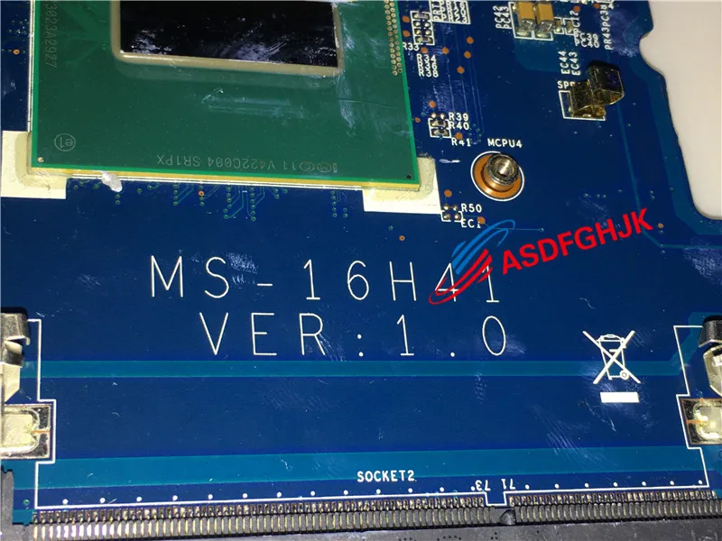 astounding  GENUINE MS-16H4 MS-16H41 Laptop MAINboard For MSI GS60 WS60 WITH I7-4710HQ AND GTX850M 100% TESED O