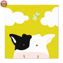 Живопись по номерам художественная краска по номерам маленькие глаза, коровы, стрекозы рисование на холсте цифровая краска ing известная краска ings абстрактная