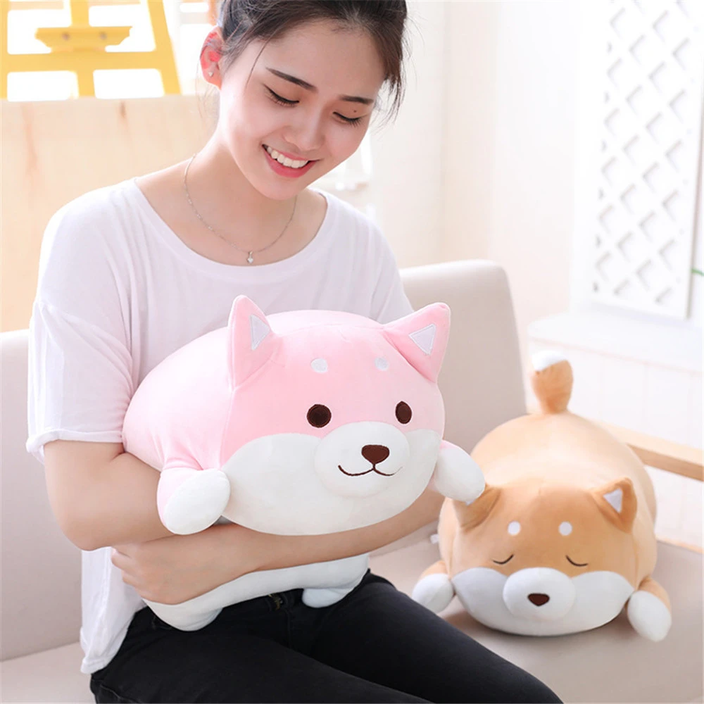 shiba plush pillow