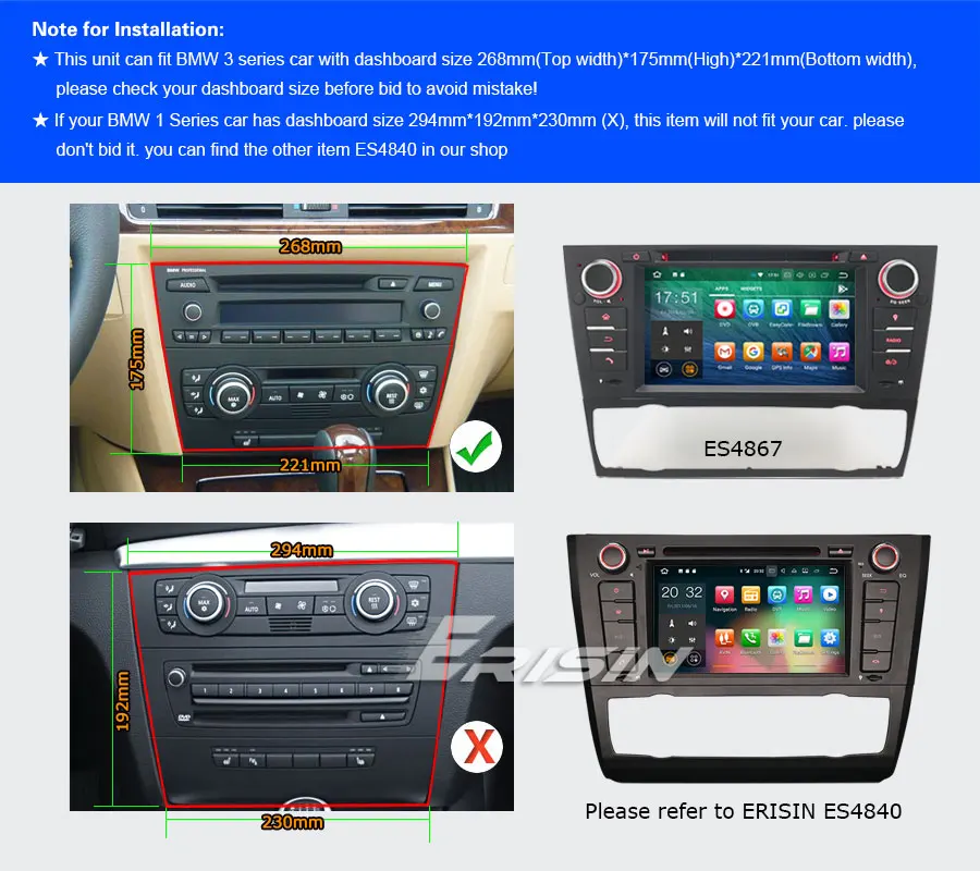Sale 7" Android 9.0 Pie OS Car DVD Multimedia GPS Radio for BMW E90 2005-2012 E91 2005-2012 E92 2006-2013 E93 2007-2013 M3 2007-2012 5