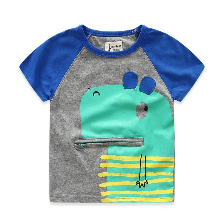 Летние футболки для мальчиков хлопковая Футболка с принтом для мальчиков от 2 до 8 лет, рубашки для мальчиков детская одежда с коротким рукавом брендовые Детские топы
