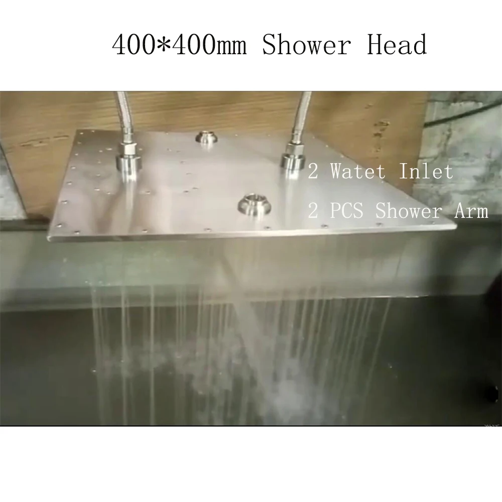 20 дюймов дождевая насадка для душа водопад ванная комната потолочный 304 нержавеющая сталь большой Душ Дождь матовый Готовая
