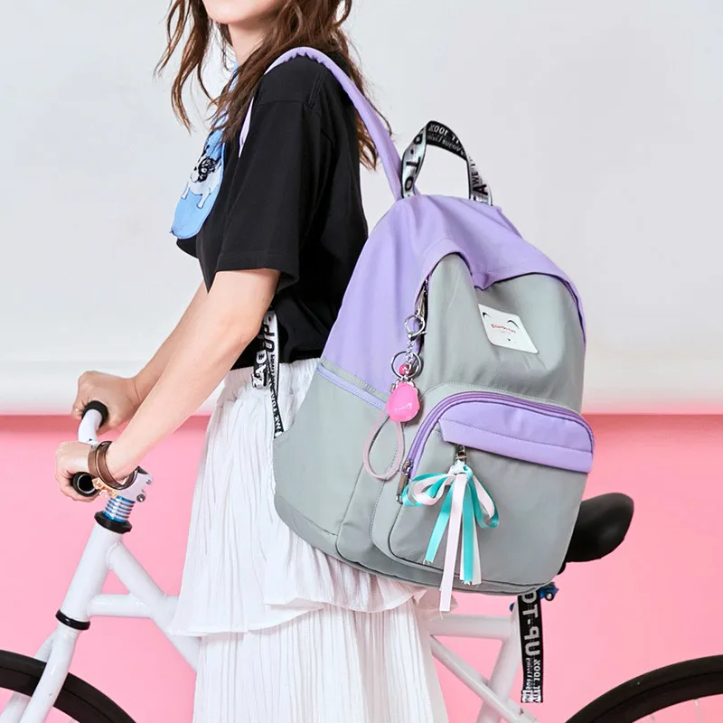 Tourya Модный водонепроницаемый Женский лоскутный рюкзак, школьные сумки для студентов, девочек, рюкзак для ноутбука, рюкзак для путешествий, рюкзак Mochila