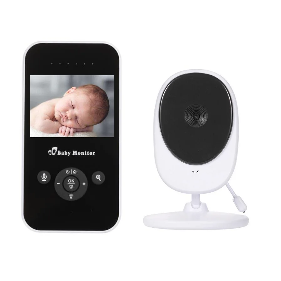 

babykam bebek kamera baby radio nanny 2.4 inch LCD IR Night Light Vision Intercom Lullabies Temperature Monitor 2X Zoom baby cam