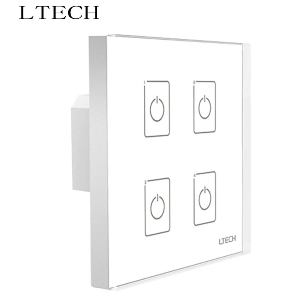 

Xnbada LTECH EXC4 Dimming Touch Panel AC100~240V Input 2.4GHz DMX512 Output 4 Zone4 Switch LED Controller For Led Strip Lights