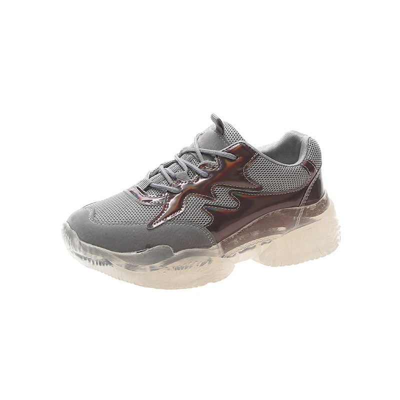 Women Sneakers Shoes 2019 Lace-up Casual Running Shoes Women Breathable Mesh Patchwork Training Fitness Gym Sneakers Platform