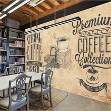 Beibehang фото обои 3d фреска на заказ наклейка на стену Современная буква кофейная чашка украшение фон обои 3d на стену