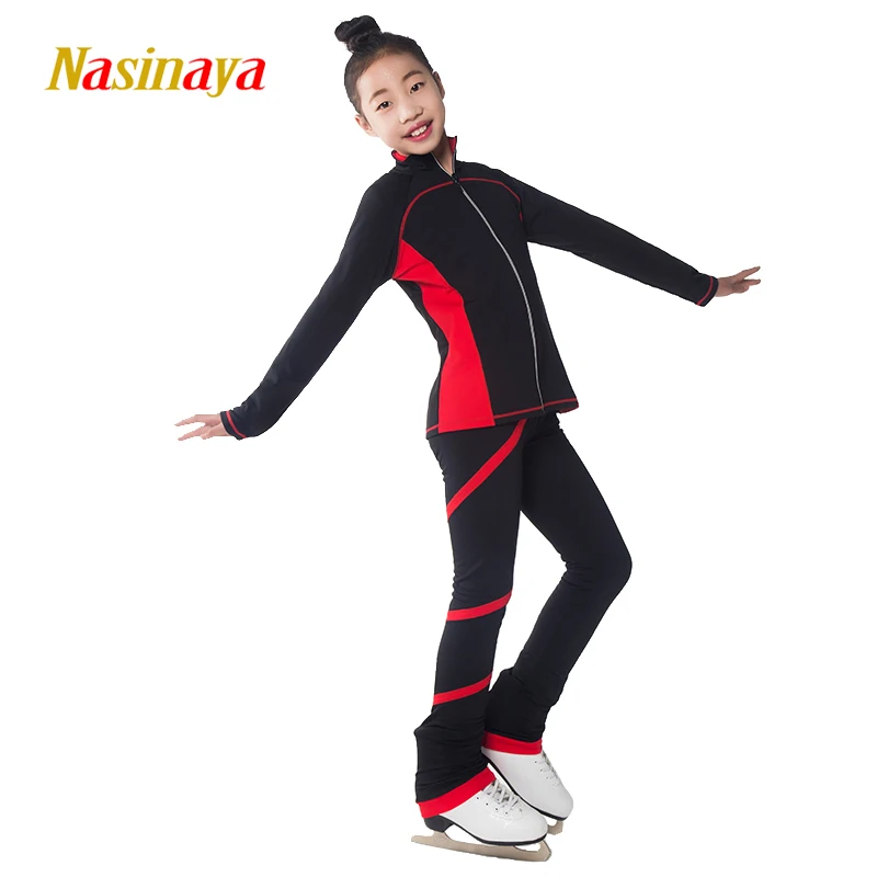 Figure Skating Competition Training Suit Jacket And Trousers Women's Trousers Rhythmic Gymnastics Dance Warm Clothing