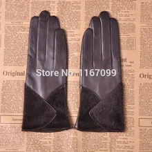 Коричневые меховые перчатки из натуральной кожи для девочек модные теплые перчатки для стрельбы из лука XL L M S