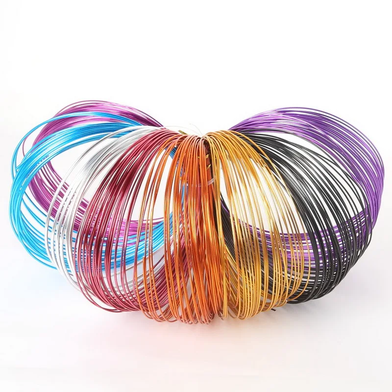 

10m/roll 1mm multi colors anadized aluminum wire coil soft DIY jewelry craft versatile painted aluminium metal wire FXA011-01