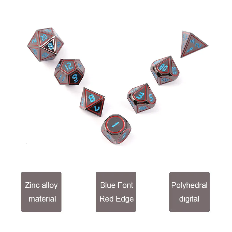 Chengshuo dnd dice metal rpg sets polyhedral dungeons and dragons d20 10 6 8 12 table games Zinc alloy red copper dices pattern Chengshuo dnd dice metal rpg sets polyhedral dungeons and dragons d20 10 6 8 12 table games Zinc alloy red copper dices pattern
