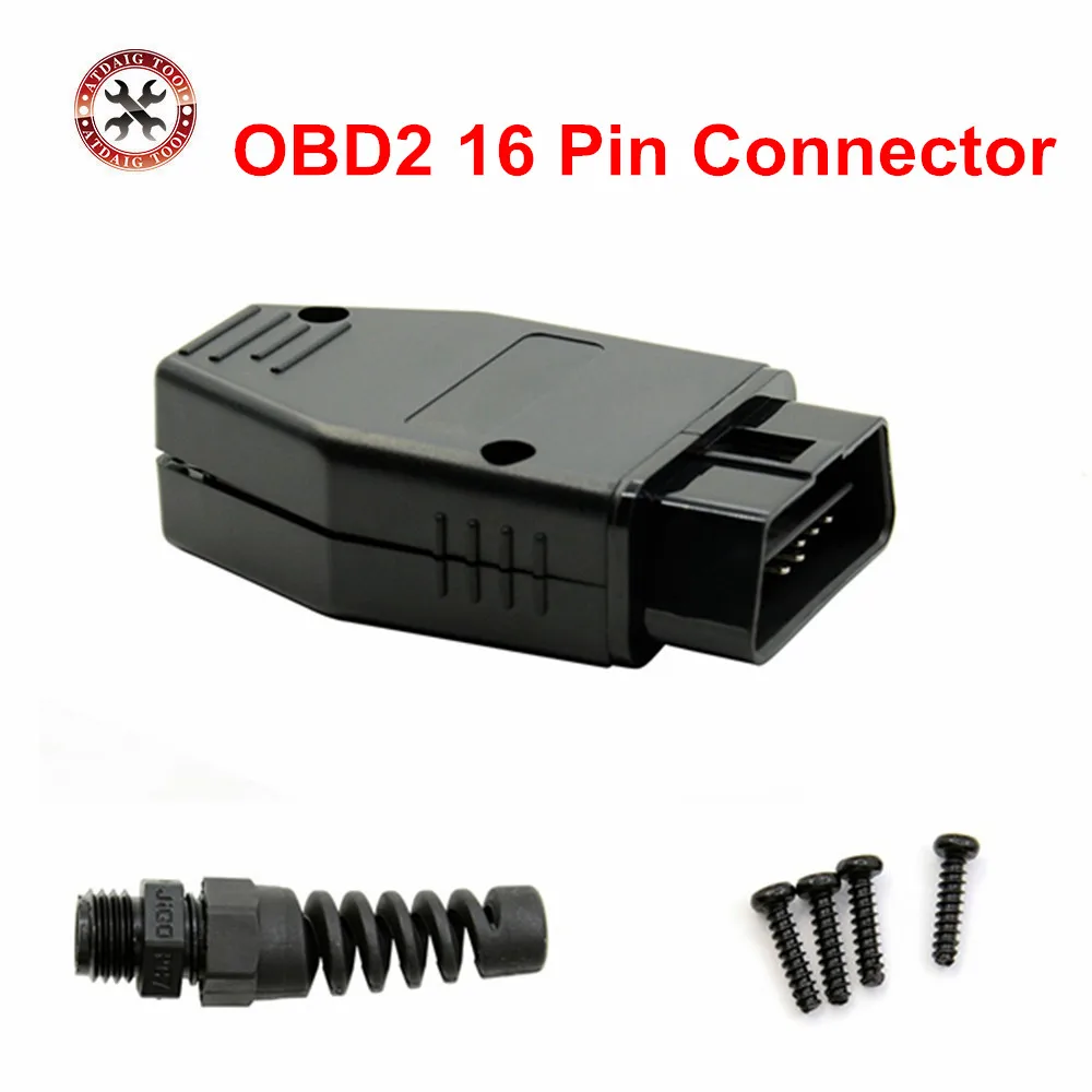 

2019 Newst OBD Male Plug OBD2 16Pin Connector OBDII Adaptor OBDII Connector J1962 OBD2 Connector in stock Free Shipping