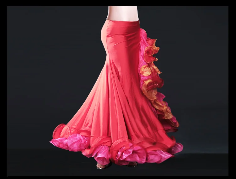 Женская танцевальная одежда для танца живота с разрезом по бокам юбка для танца живота голливудская юбка для танца живота