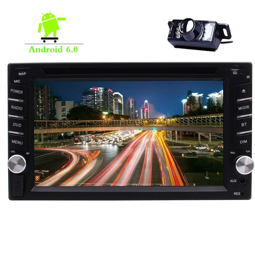 

Double 2 Din Car DVD CD Player 6.2" Touch Screen Car Stereo GPS Navigation Bluetooth Autoradio WIFI Mirror Link DVR FM/AM RDS