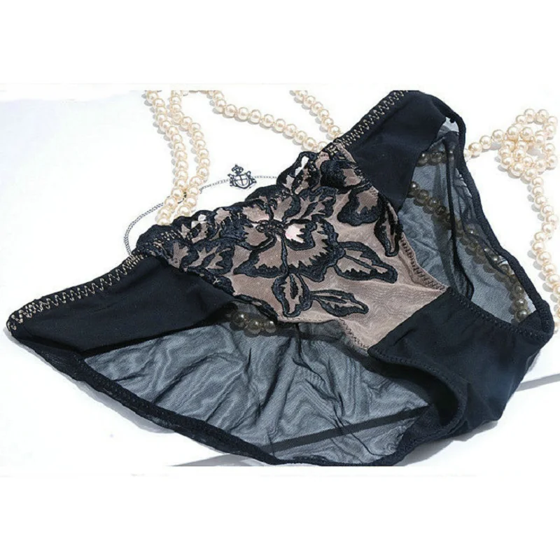 Women Underwear Sexy Lace Women's Panties Transparent Briefs Panties Embroidery Lingerie Female Women Underwear Sexy Lace Women's Panties Transparent Briefs Panties Embroidery Lingerie Female