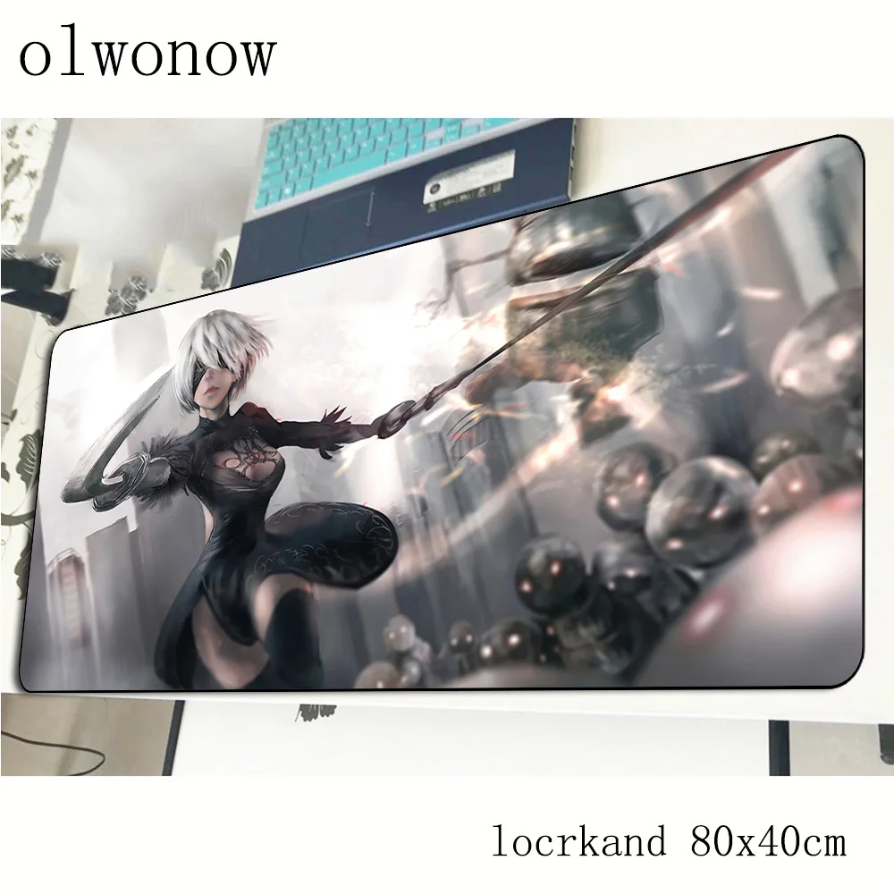 Коврик для мыши nier automata 80x40 см Новое поступление лучшие игровые коврики толстые