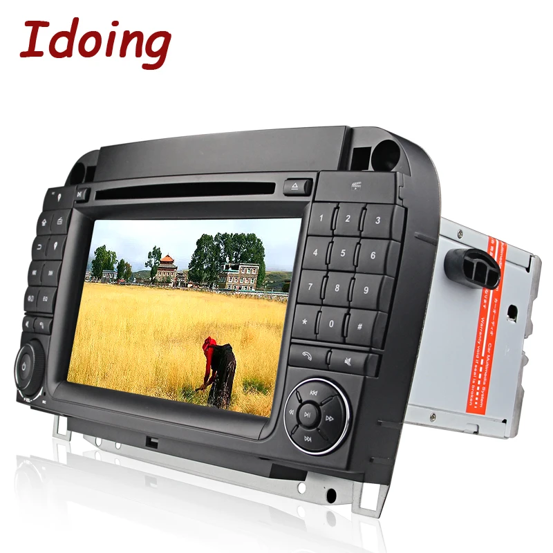 Clearance Idoing 2 Din Car Radio GPS Android 7.1 Steering Wheel For MercedesBenz CL55 600 DVD Multimedia Video Player Navigation WIFI TV 3