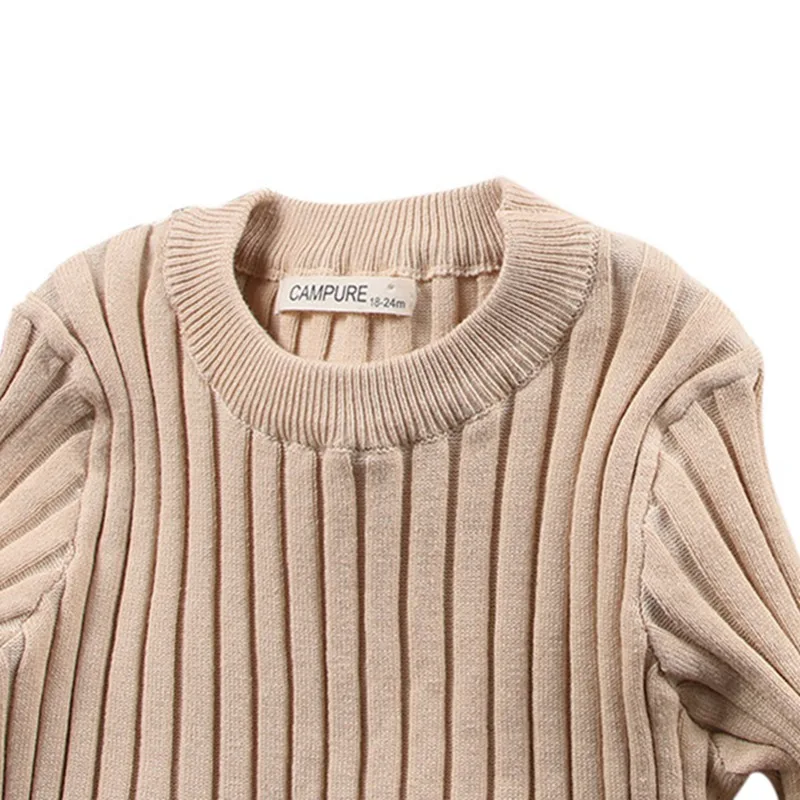 2019 New Girls Sweaters Solid Candy Color Boys Autumn Knitted Baby Ribbed Sweater Kids Clothing Girls|Свитера| |