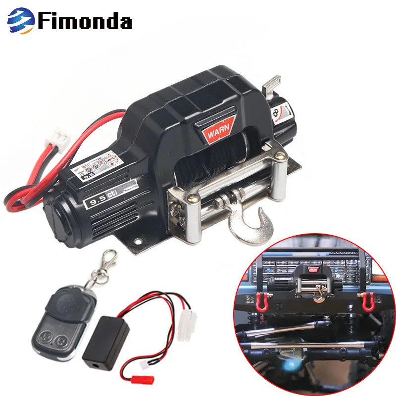 

Automatic Winch and Wireless Remote Controller Receiver for 1/10 RC Crawler Car Axial SCX10 TRAXXAS TRX4 D90 TF2 Tamiya CC01