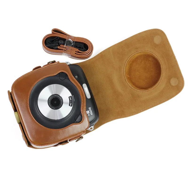 Для FUJIFILM Instax SQUARE SQ10 сумка для камеры Винтажный чехол из искусственной кожи сумка на плечо с защитный ремень Чехол