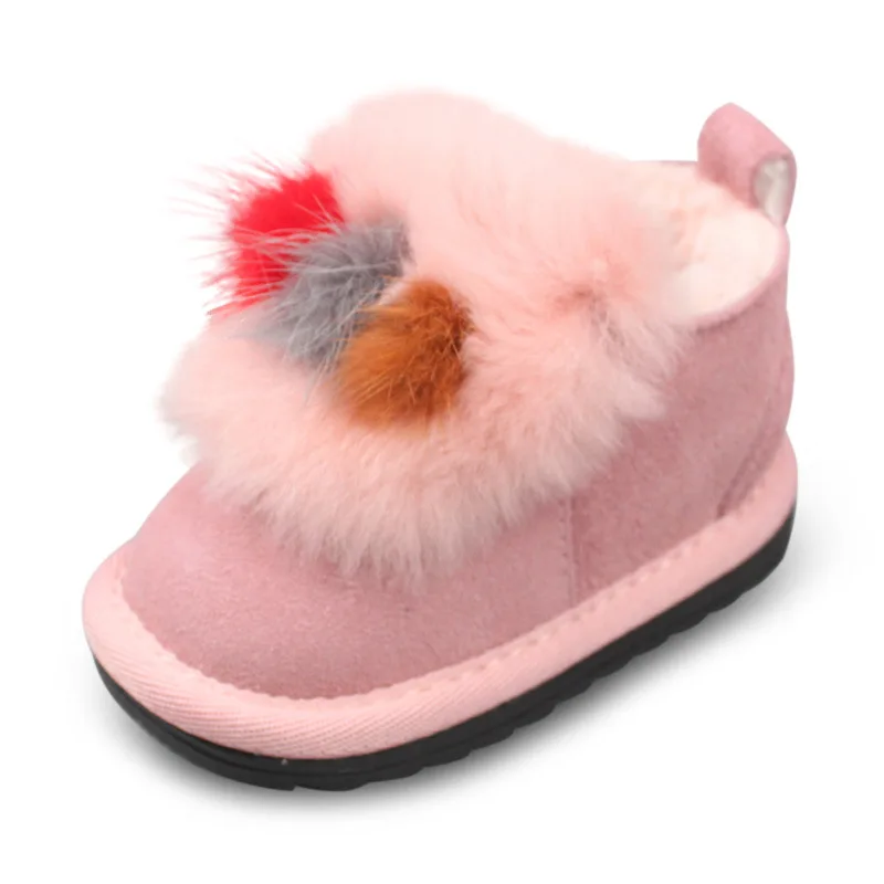 XQT.GZ Winter Baby Girl Shoes Toddler Shoes Baby Cowhide