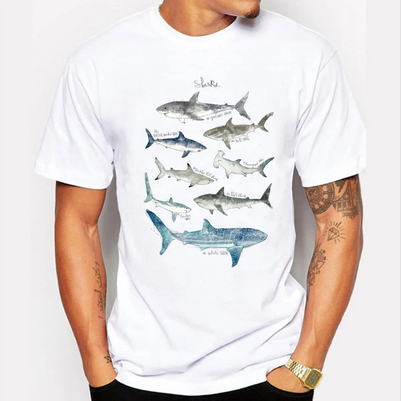 2017 Fashion Shark Print Mens T-shirts Original Whale Design T-shirts Men High Quality Casual Short Sleeve Hipster Tops Tshirt 2017 Fashion Shark Print Mens T-shirts Original Whale Design T-shirts Men High Quality Casual Short Sleeve Hipster Tops Tshirt