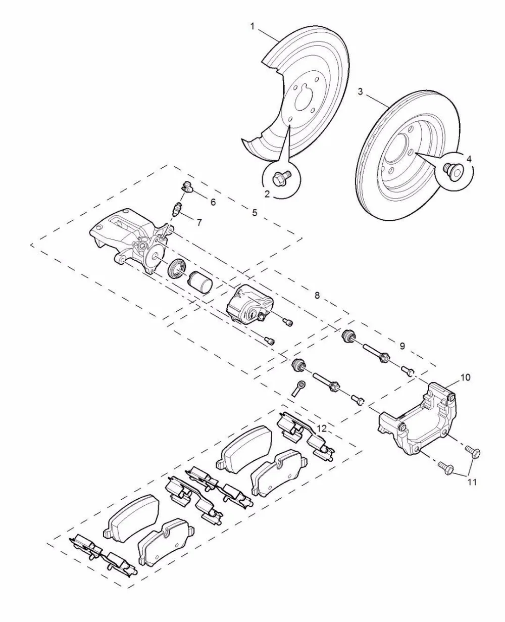 Новинка 2013, комплект задних тормозных колодок, автомобильные колодки, KIT-FR, дисковые тормоза для SAIC MG6 ROEWE 550, автомобильные части 10084008